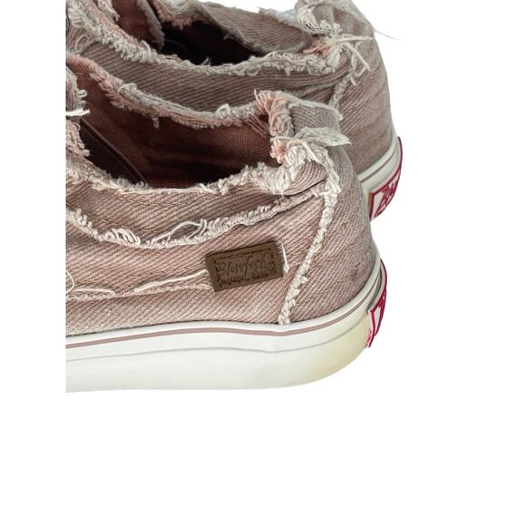 Blowfish Tan Canvas Distressed Slip-On Low-Top Flat Sneakers Women's - Picture 5 of 8